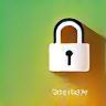 Secure lock icon for online safety