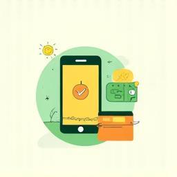 Icon representing mobile phone top-up