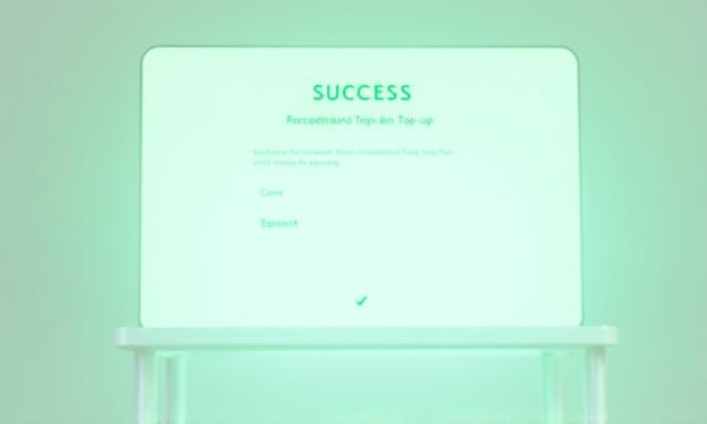 Conceptual screenshot of Chatr top-up confirmation screen
